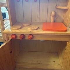 木製ままごとキッチンの画像