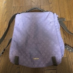 デイリーラシット　淡いパープルの布製リュック　russet