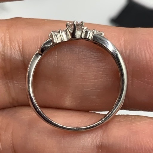ピンクダイヤモンド　指輪　3g プラチナ900 D0.15ct 約12号