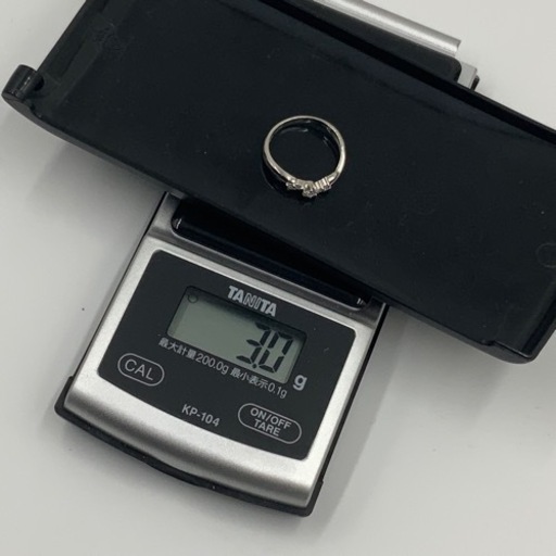 ピンクダイヤモンド　指輪　3g プラチナ900 D0.15ct 約12号