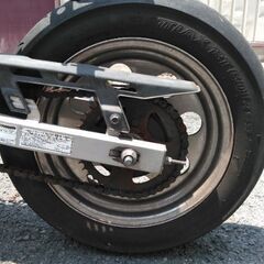 エイプ50 アルミホイール 前後セット 古タイヤの画像