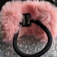 フェイクファーヘアゴム（新品）の画像