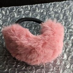 フェイクファーヘアゴム（新品）の画像