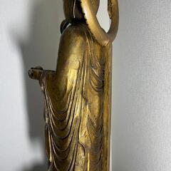 『地蔵菩薩』木彫り　仏像　江戸時代　高さ100cm 臨済宗の画像