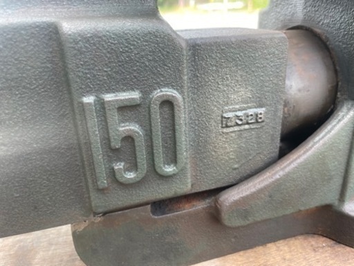 ☆中古品 ナベヤ リードバイス 丸胴バイス 万力 幅200ｘ奥500ｘ高243ｍｍ 作問題なし☆