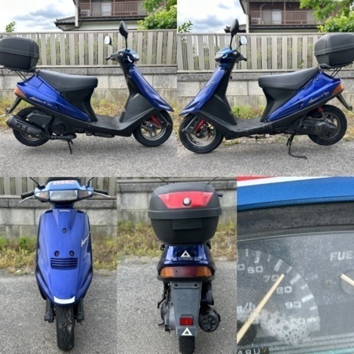 ☆アドレスV100.快速2ストモデル☆バッテリー・シート・プラグなど新品交換^_^色々整備で快調☆原付二種スクーター☆
