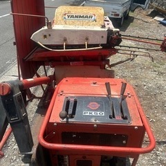 ヤンマー　ハーベスター 自動脱穀機 PK50　ディーゼルエンジン　米　運搬車　クローラー　農機具の画像