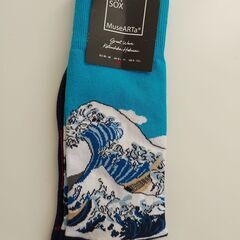 北斎の「神奈川沖浪裏」アートソックス - 新品
