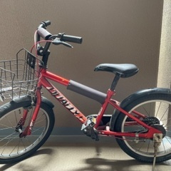 18インチ　カゴ付き自転車　