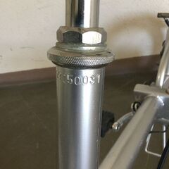 【北見市発】折りたたみ自転車 K309050031 16インチ シルバー (E2796wY)の画像