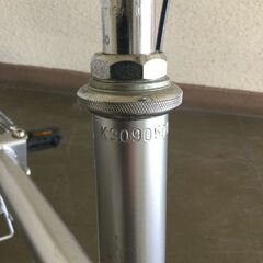 【北見市発】折りたたみ自転車 K309050031 16インチ シルバー (E2796wY)の画像