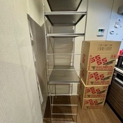 取引中【無印良品】ステンレスユニットシェルフ ・大の画像