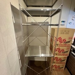 取引中【無印良品】ステンレスユニットシェルフ ・大の画像