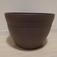 28cm 茶色の鉢植え、受け皿付き - 新品の画像