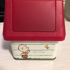 USJ スヌーピー　チャーリー　お家型缶