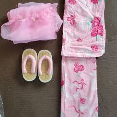 キッズ3～4歳　浴衣まとめて女の子★自宅まで取りに来ていただける方の画像
