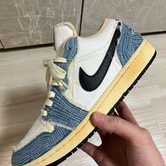 【超美品】エアジョーダン1 LOW SE AIR JORDAN 1 刺し子 27cmの画像