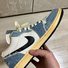 【超美品】エアジョーダン1 LOW SE AIR JORDAN 1 刺し子 27cmの画像