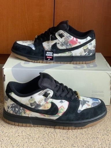 Supreme × Nike SB Dunk Low ラメルジー 27cm