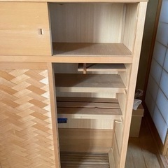 高級　茶箪笥　天然木　お茶道具の画像