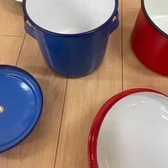 カラフル　鍋　ポット　セットの画像