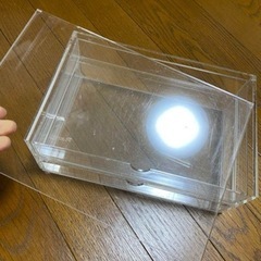 【セット】無印良品　重なるアクリルケース大小　ティッシューボックスの画像