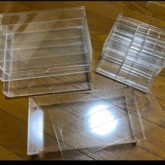 【セット】無印良品　重なるアクリルケース大小　ティッシューボックスの画像