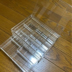 【セット】無印良品　重なるアクリルケース大小　ティッシューボックスの画像
