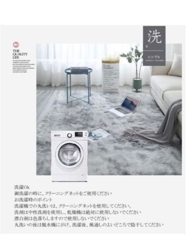 【最終価格‼️ 5/27(月) 17時には削除します‼️】 センターラググレー