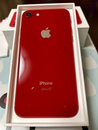 全面ガラスコート！iPhone8 64G product RED 超絶美品！！