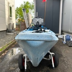 マコ12 足漕ぎシーカヤック カヤックフィッシングに 札幌　引き取り限定 インパルスドライブの画像