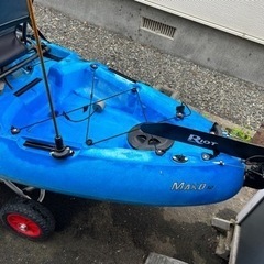 マコ12 足漕ぎシーカヤック カヤックフィッシングに 札幌　引き取り限定 インパルスドライブの画像