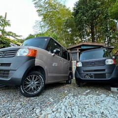 ☆リフトアップUSDMカスタム仕様☆N BOX G Lパッケージ！車検：令和8年4月まで！【カスタム多数！装備多数！】左側パワースライドドア、ナビ、バックカメラ.ETC.リフトアップ、チッピング塗装、AW。コミ総額39万！の画像