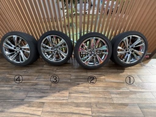 1本 送料込 即決 クラウン 220 純正 ホイール 18×8J 114 3 +45