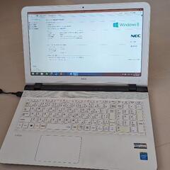【ノートパソコン】NEC LaVie、RAM4GB、HDD500GB、大型画面15.6インチ（中古品）の画像