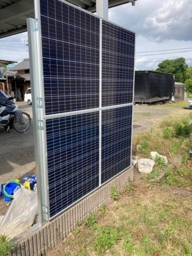 両面ソーラーパネル2枚