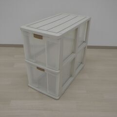 衣装ケース2段【小金井市民限定】※新規優先（小金井市再生家具）品...