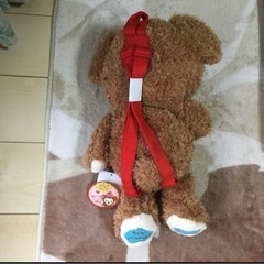 背負うと可愛い、くま ぬいぐるみリュックの画像