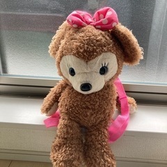 背負うと可愛い、くま ぬいぐるみリュックの画像