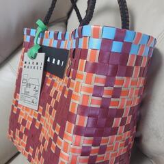 値下げ◆23年新作未使用◆マルニMARNIマーケットピクニックかごバッグの画像