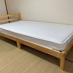 ニトリ　 スノコベッド　マットレス付きの画像