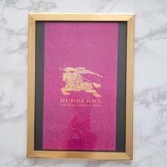 【受け渡し者決定】グッチ、バーバリー　オマージューポスター A4 額縁付きの画像