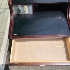 カリモク　レトロサイドテーブル　足元照明付き　　リサイクルショップ宮崎屋　佐土原店　25.8.1Fの画像