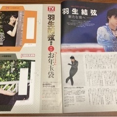 【6月中に処分】羽生結弦　TVガイド付録　お年玉袋
