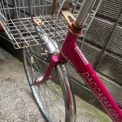 取引決定 サイモト 自転車 シティタイプ カゴ付き ピンク 変速  の画像