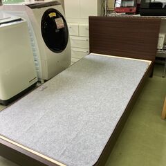 【リサイクルショップ　ピカソ　小松原】【美品】フランスベッド シングルベッドセット（レッグタイプ）ダークブラウン★2223★の画像