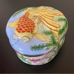 中国雑貨　金魚　小物入れ　