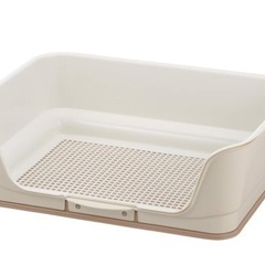 リッチェル お掃除簡単ステップ壁付トイレ アイボリー レギュラー　犬