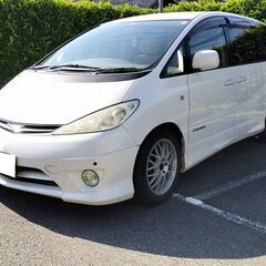 車検令和7年2月　エスティマ　 作業車にも☆　8人乗り　Wエアコ...