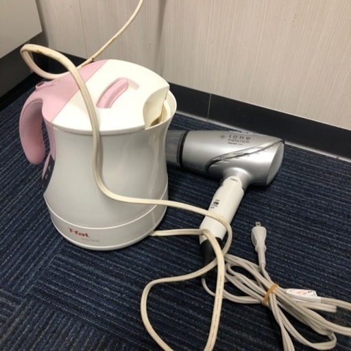 小型家電セット　　T-fal電気ケトル　テスコムドライヤー